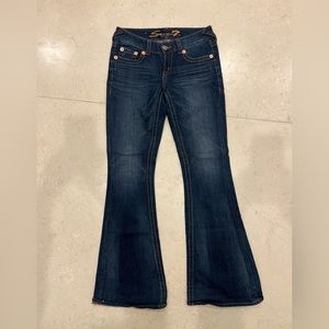 Seven jeans with contrast stitching, flares